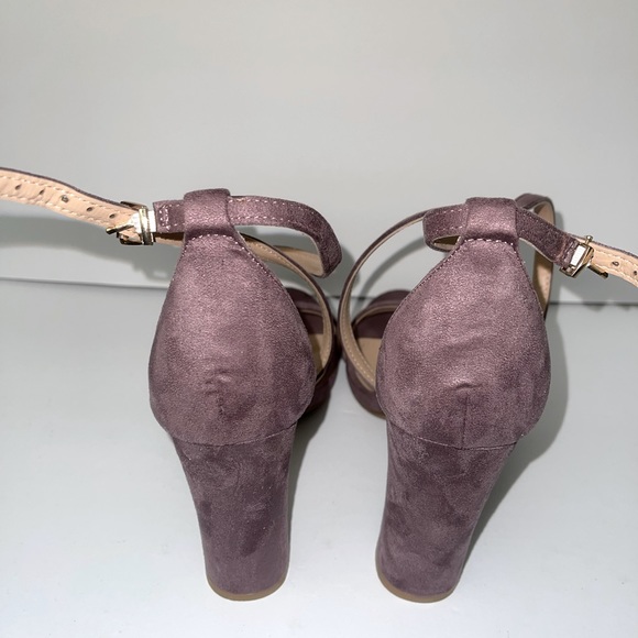 Rouge Purple Suede Heels - Picture 2 of 5